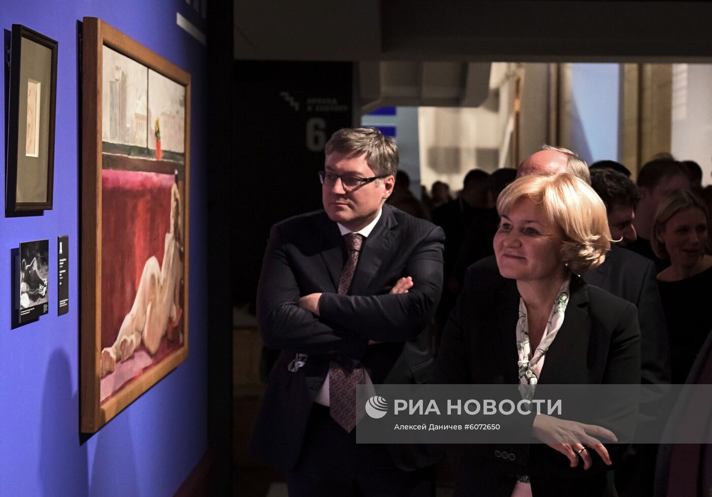 Открытие выставки "Дейнека/Самохвалов" в Санкт-Петербурге