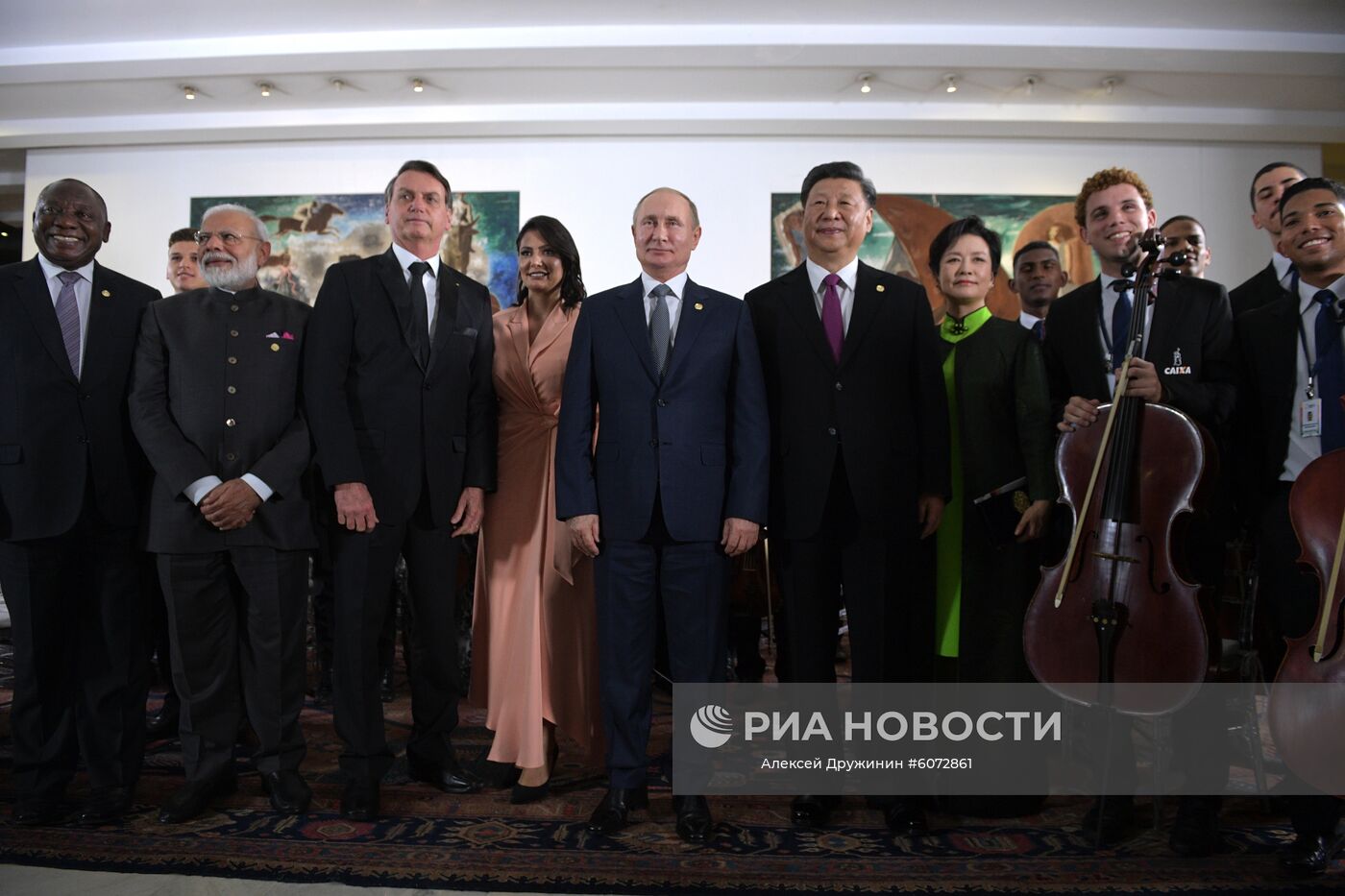 Рабочий визит президента РФ В. Путина в Бразилию для участия саммите БРИКС