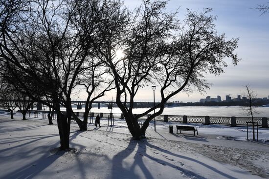 Морозы в Новосибирской области