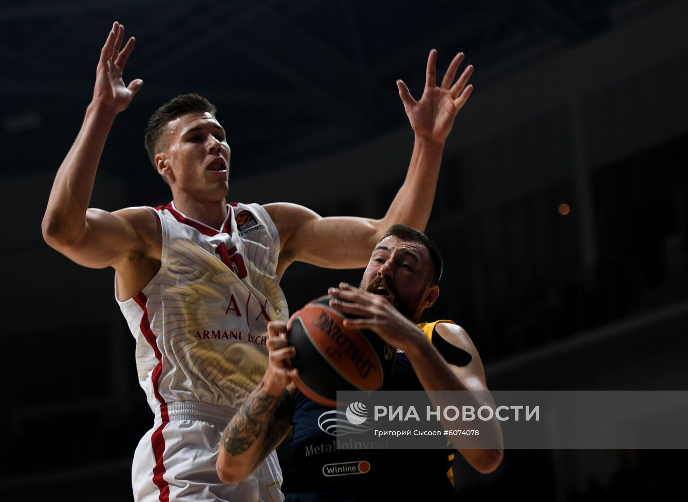 Баскетбол. Евролига. Матч "Химки" - "Олимпия"