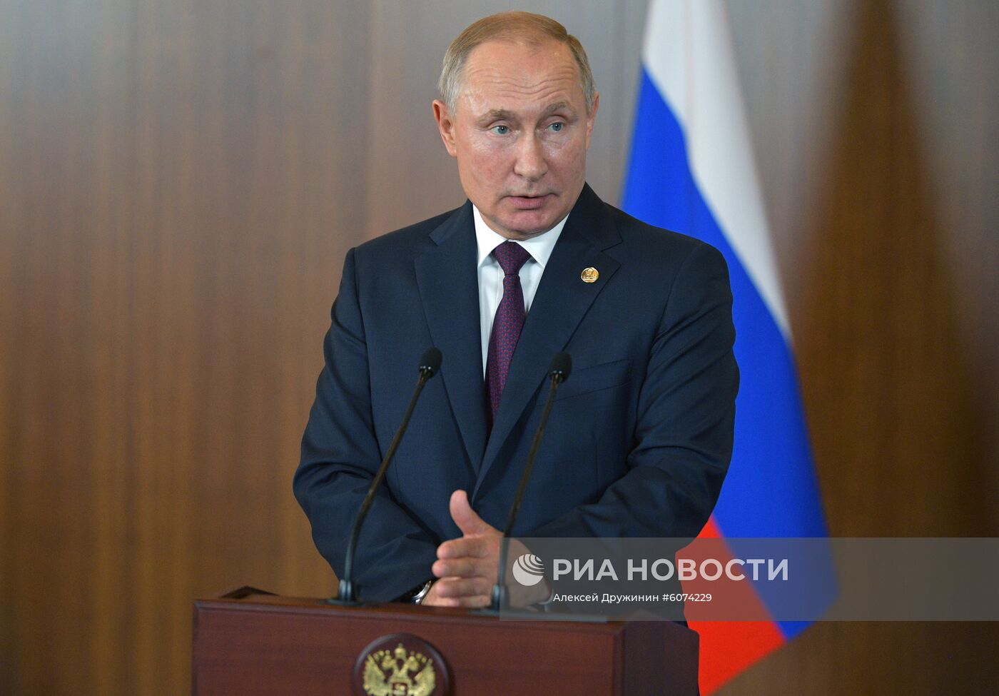 Президент РФ В. Путин на саммите БРИКС в Бразилии