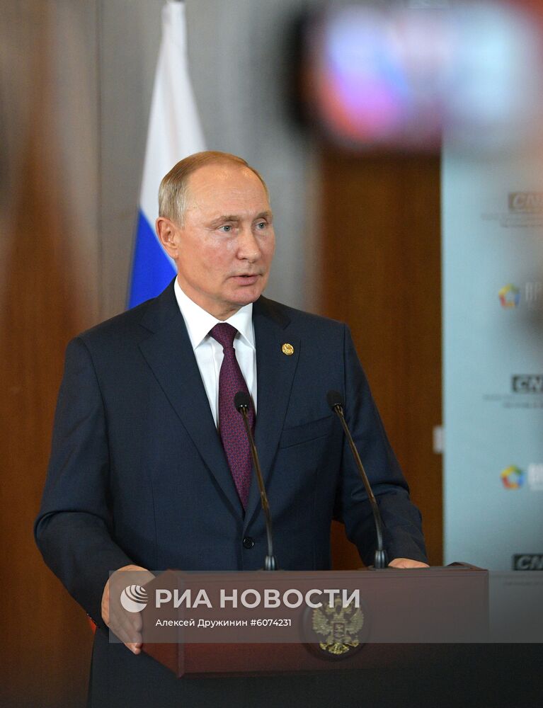 Президент РФ В. Путин на саммите БРИКС в Бразилии