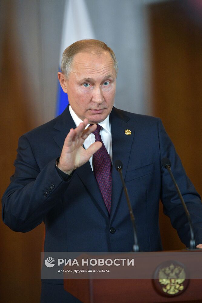 Президент РФ В. Путин на саммите БРИКС в Бразилии