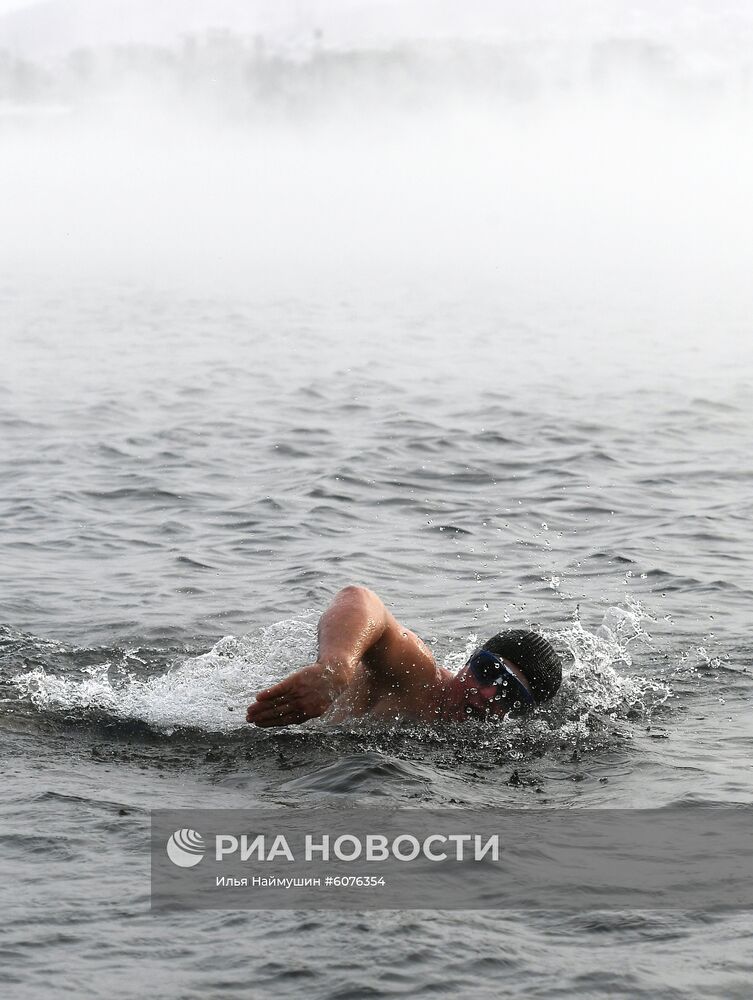 Открытие купального сезона моржей в Красноярске