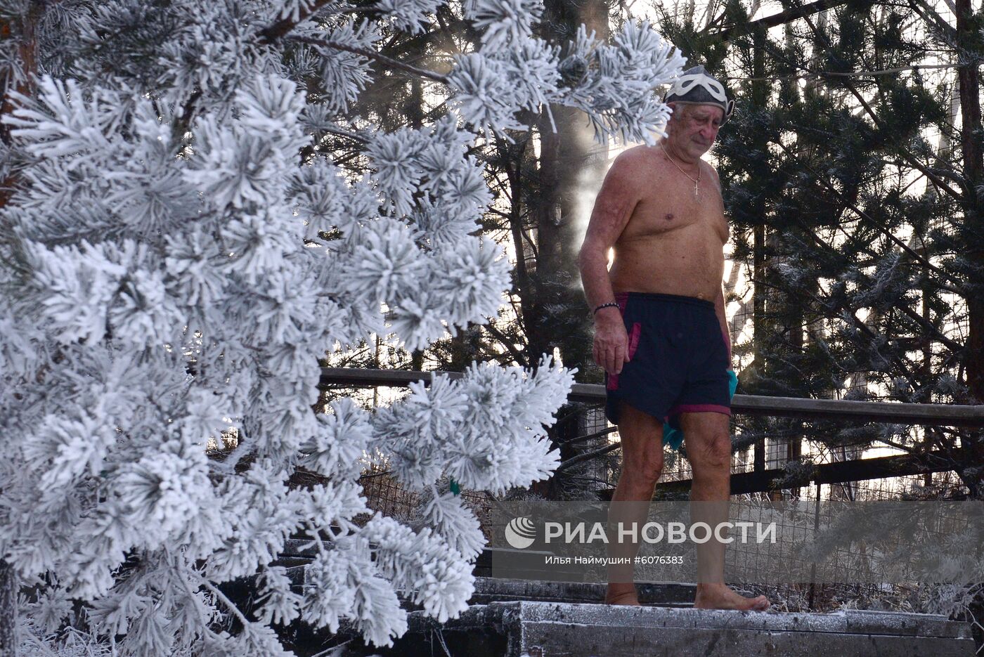 Открытие купального сезона моржей в Красноярске