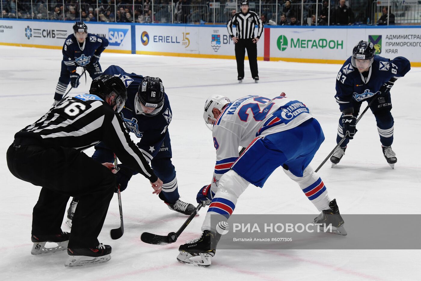 Хоккей. КХЛ. Матч "Адмирал" - СКА