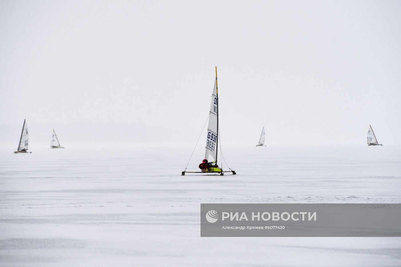 Соревнования по буерному спорту в Новосибирске
