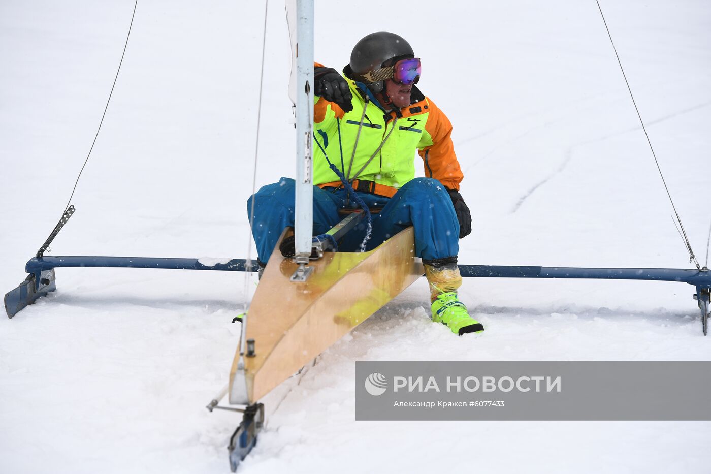 Соревнования по буерному спорту в Новосибирске