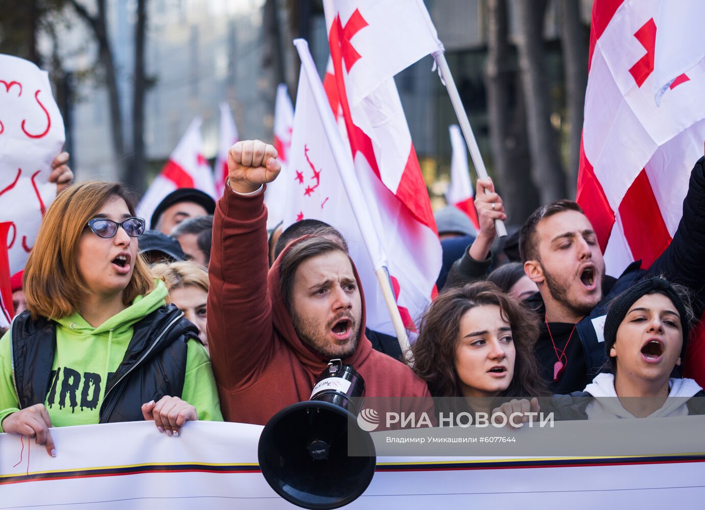 Акция протеста в Грузии