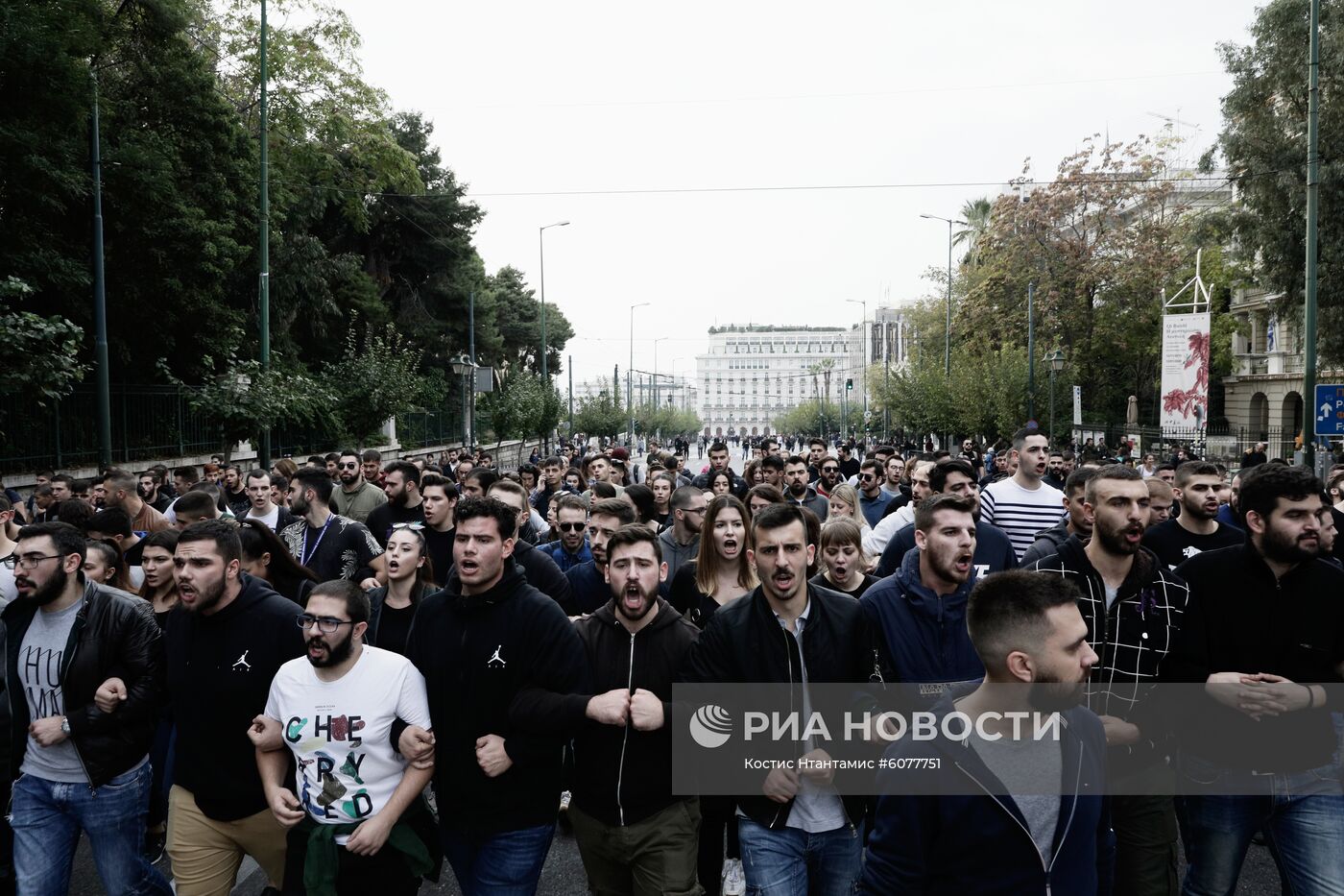 Акции протеста в Афинах