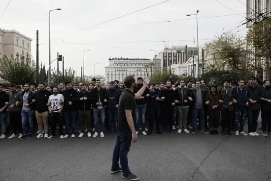 Акции протеста в Афинах