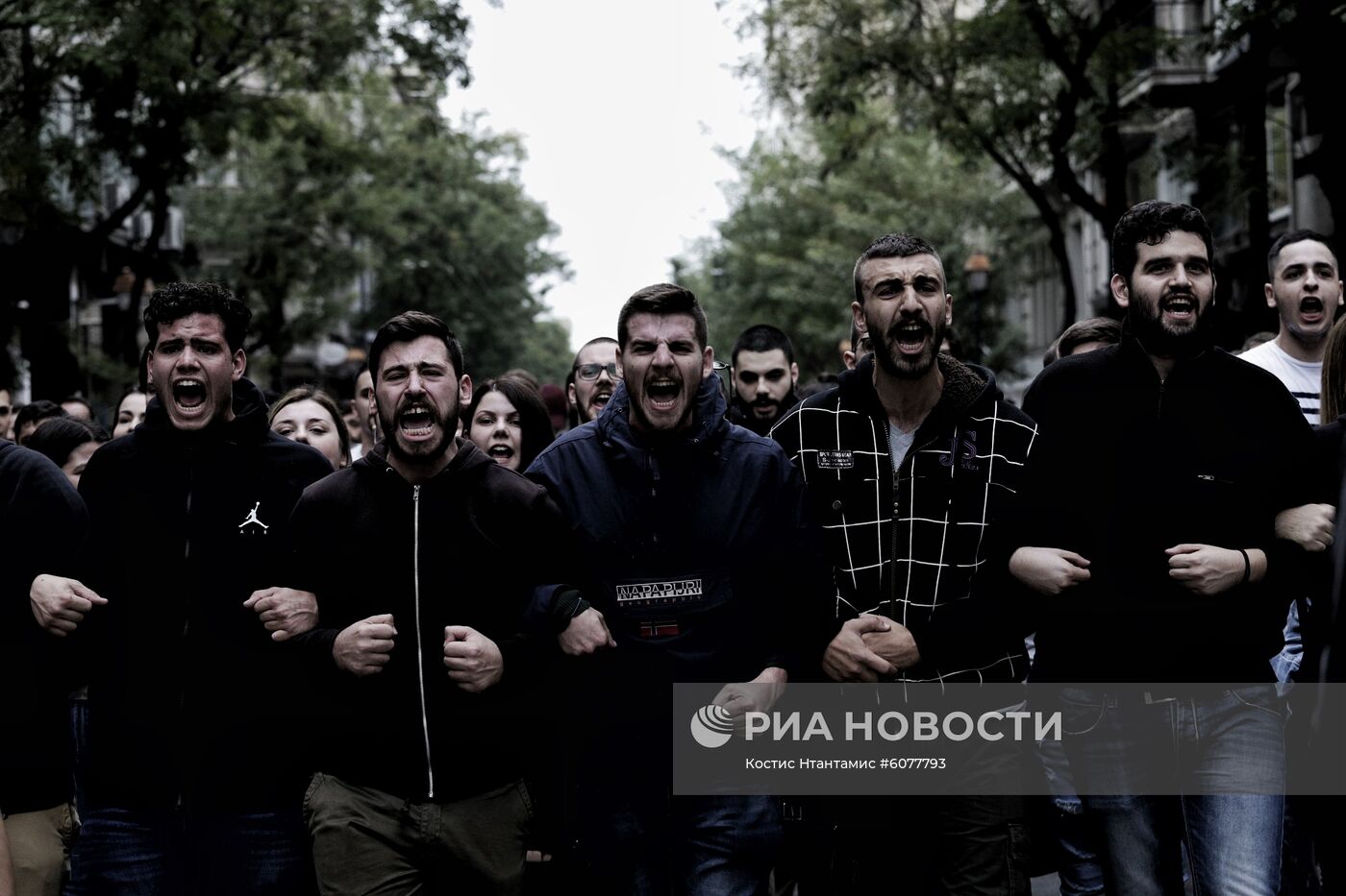 Акции протеста в Афинах