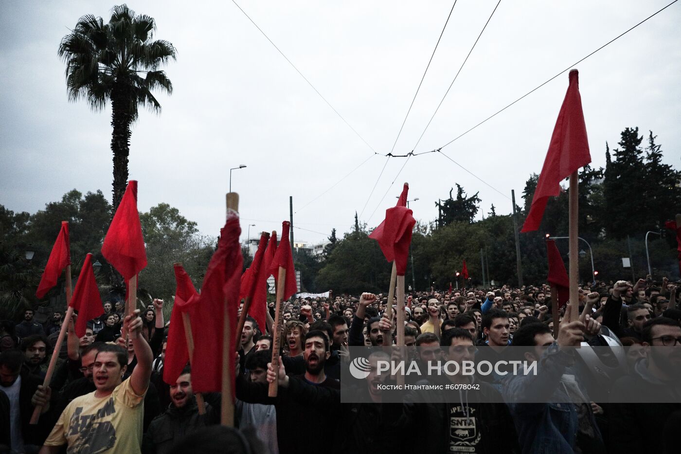 Акции протеста в Афинах