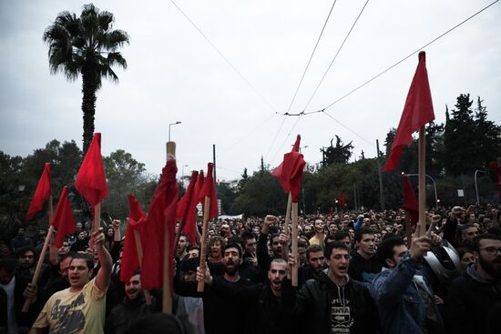 Акции протеста в Афинах