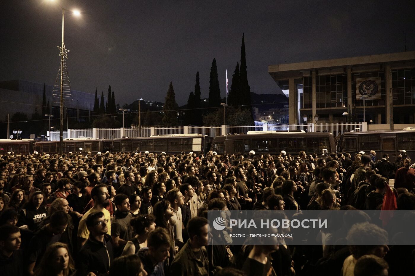 Акции протеста в Афинах