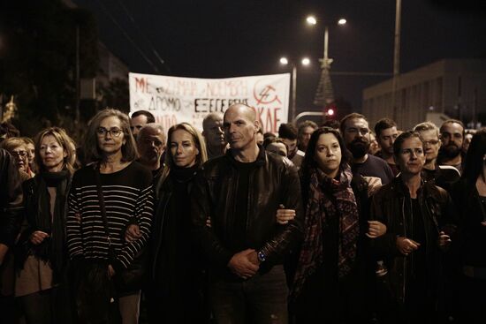 Акции протеста в Афинах