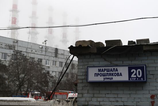 Склад с газовым оборудованием загорелся в Москве