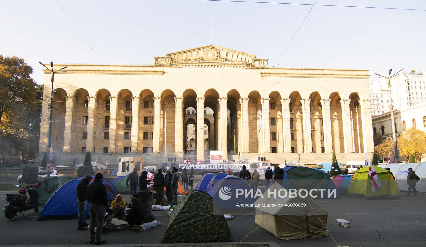 Акции протеста в Тбилиси