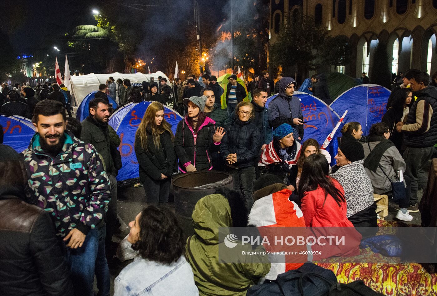 Акции протеста в Тбилиси