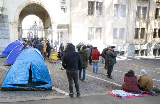 Акции протеста в Тбилиси