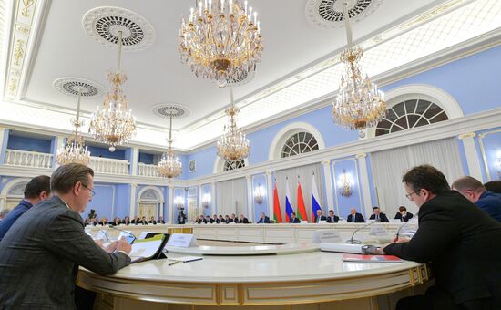 Заседание Совета министров Союзного государства России и Белоруссии