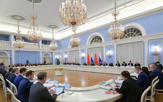 Заседание Совета министров Союзного государства России и Белоруссии