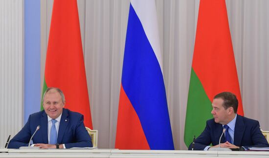 Заседание Совета министров Союзного государства России и Белоруссии