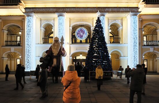 Новогоднее украшение Санкт-Петербурга