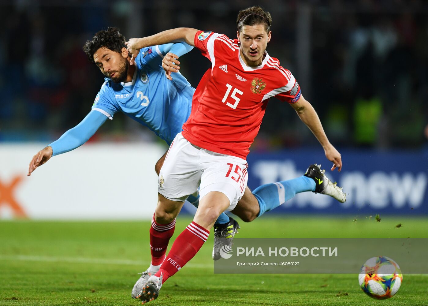 Футбол. Отборочный матч ЧЕ-2020. Сан-Марино - Россия