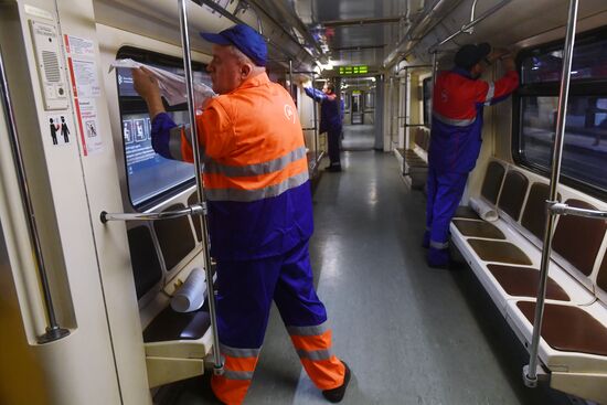 Подготовка поездов метро к запуску МЦД 
