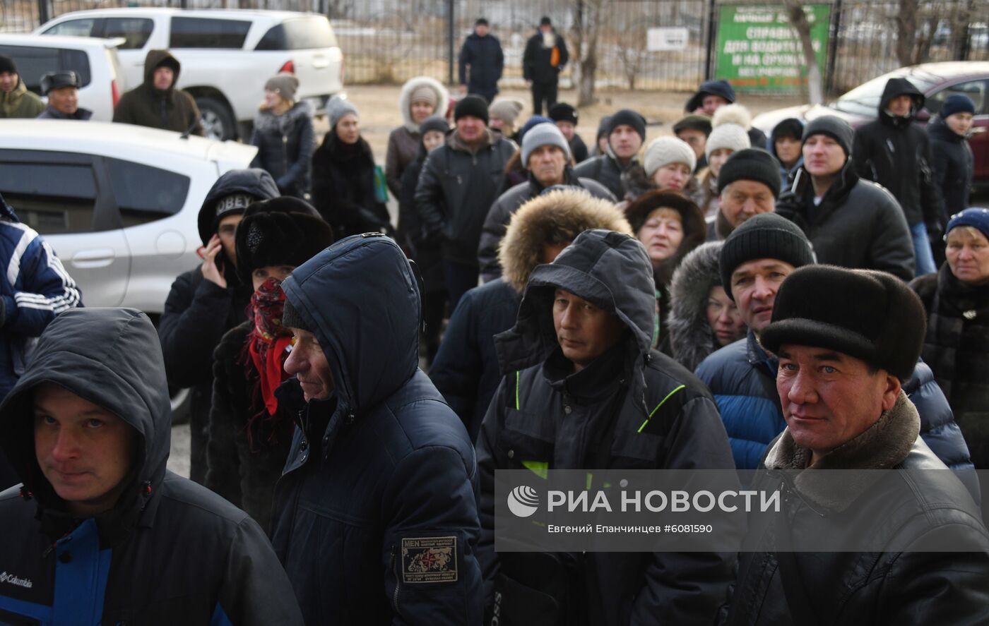 Очереди за медицинскими справками для ГИБДД