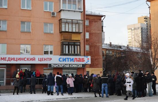 Очереди за медицинскими справками для ГИБДД