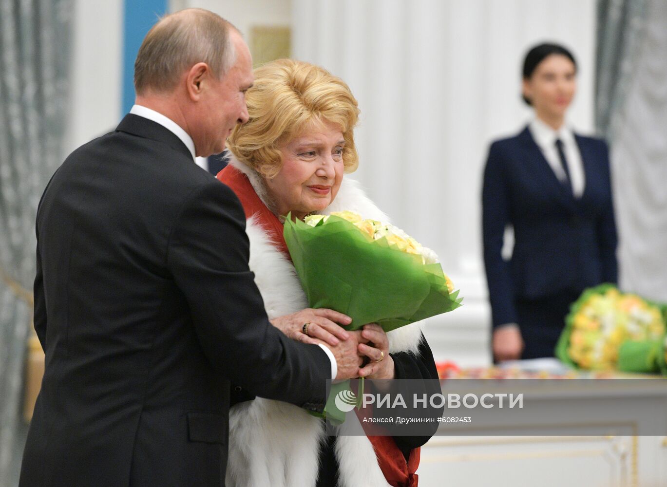 Церемония вручения государственных наград президентом РФ В. Путиным в Кремле