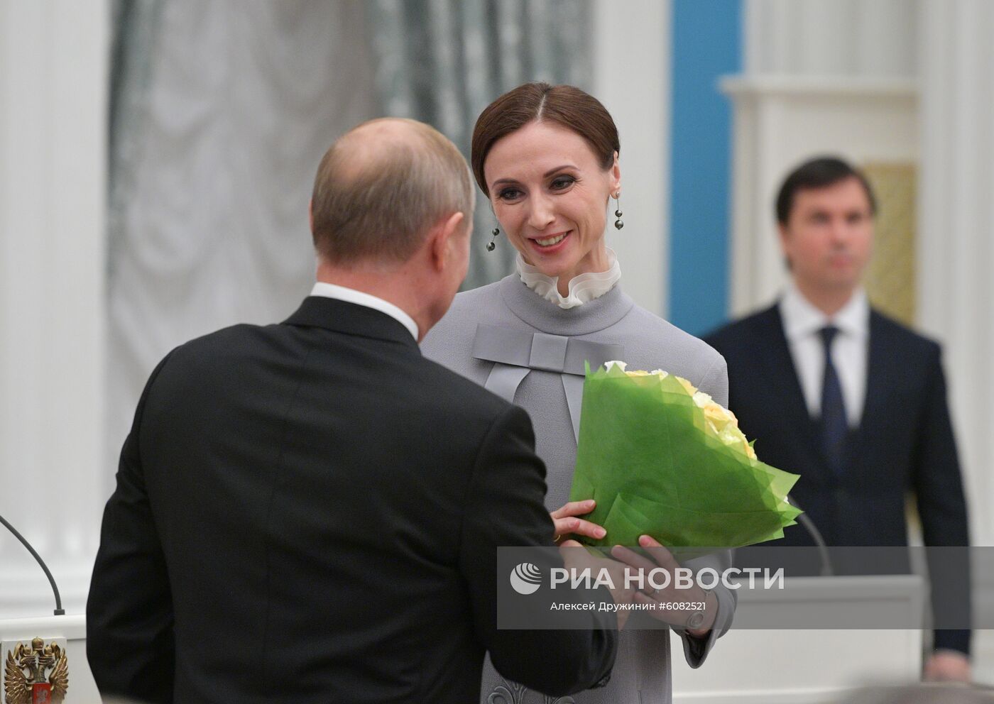 Церемония вручения государственных наград президентом РФ В. Путиным в Кремле