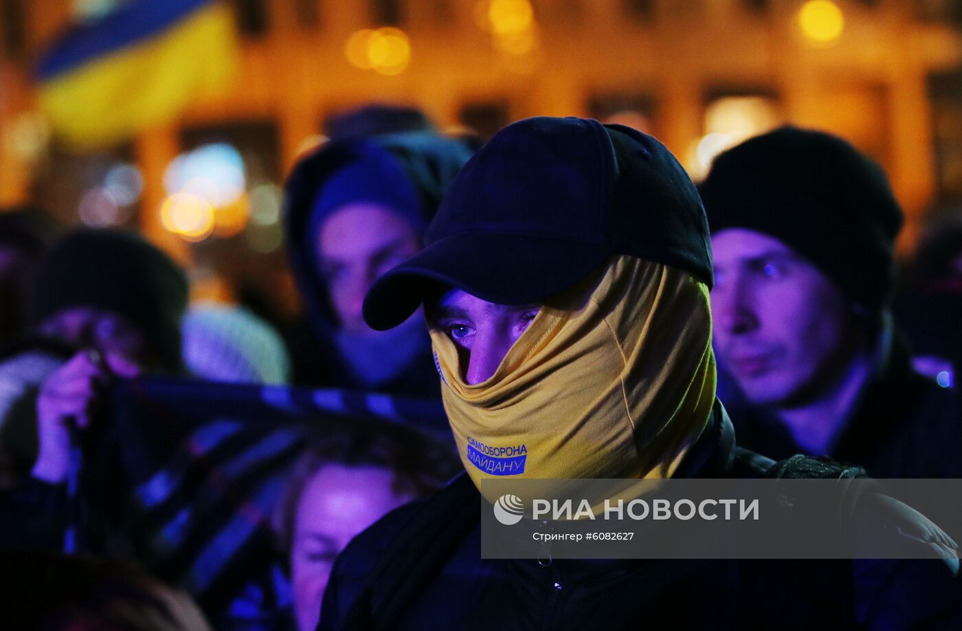 Акции на Украине к годовщине событий на Майдане