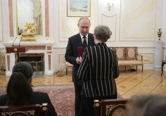 Президент РФ В. Путин встретился в Кремле с семьями сотрудников, погибших при испытаниях под Северодвинском