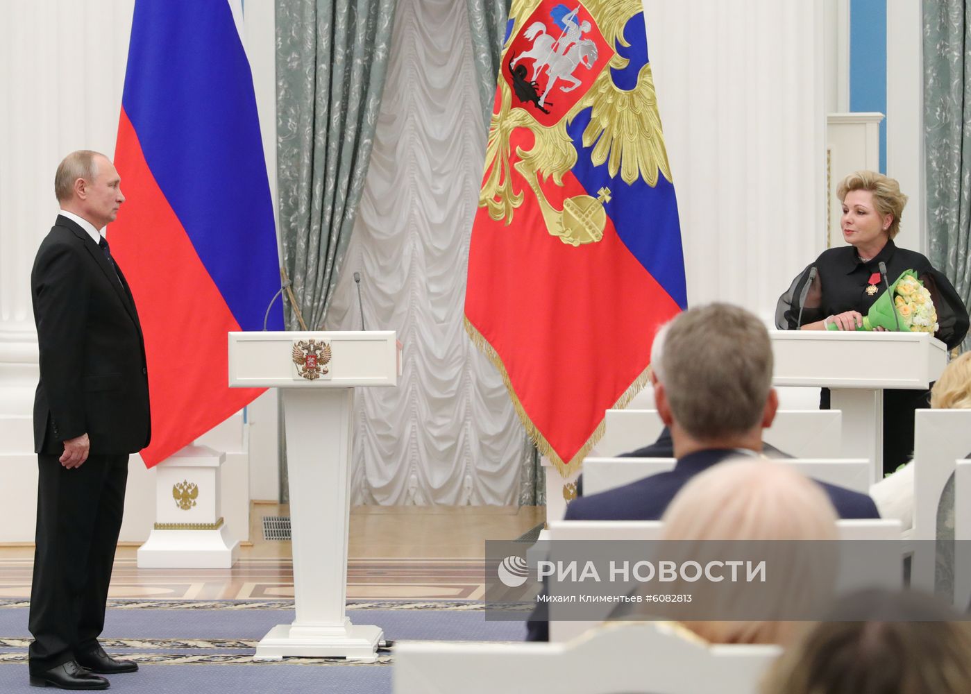 Церемония вручения государственных наград президентом РФ В. Путиным в Кремле