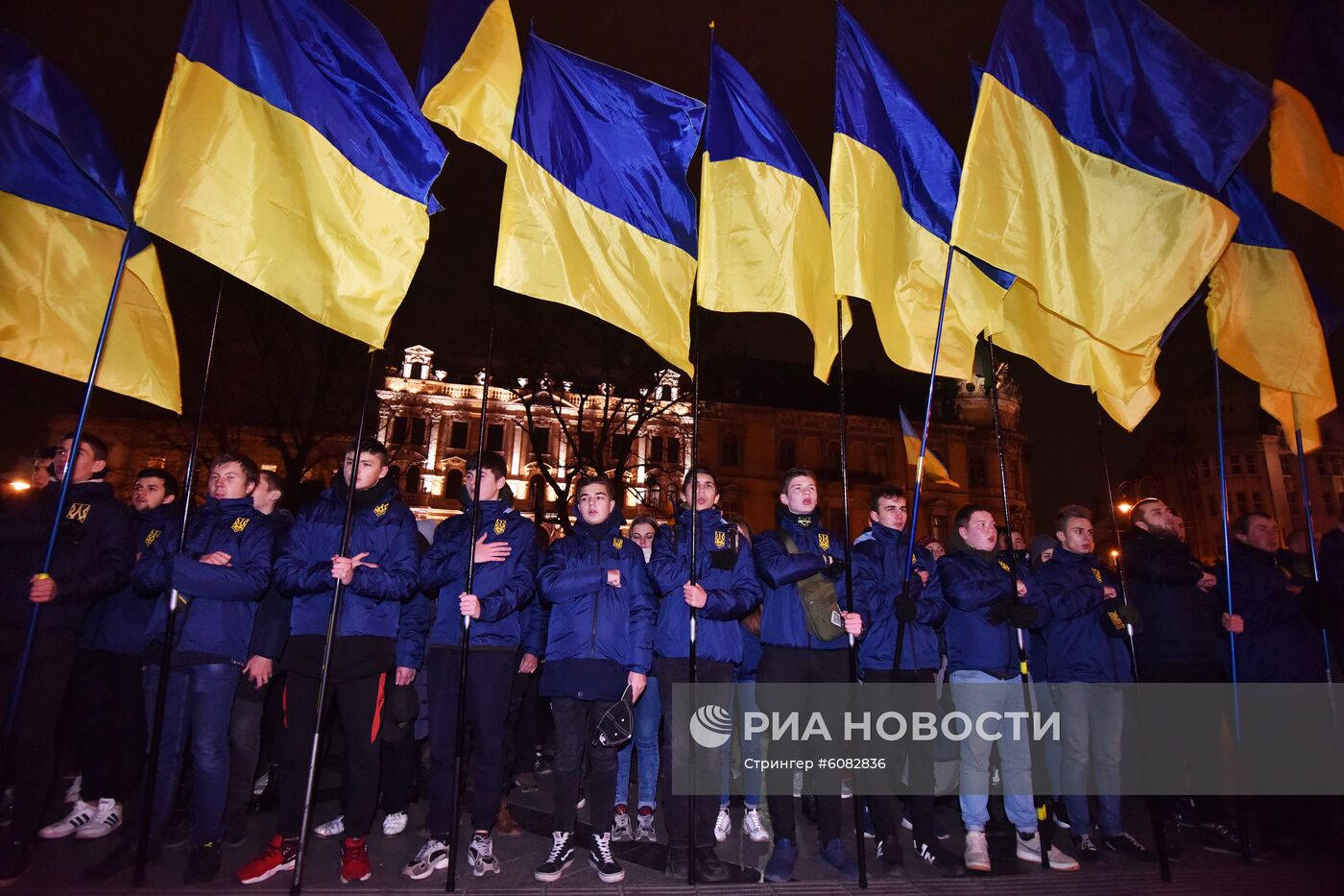 Акции на Украине к годовщине событий на Майдане