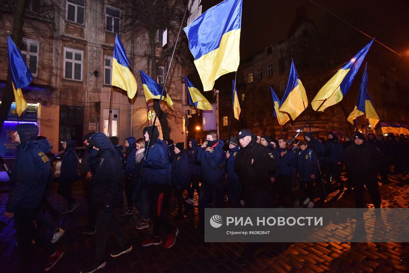 Акции на Украине к годовщине событий на Майдане