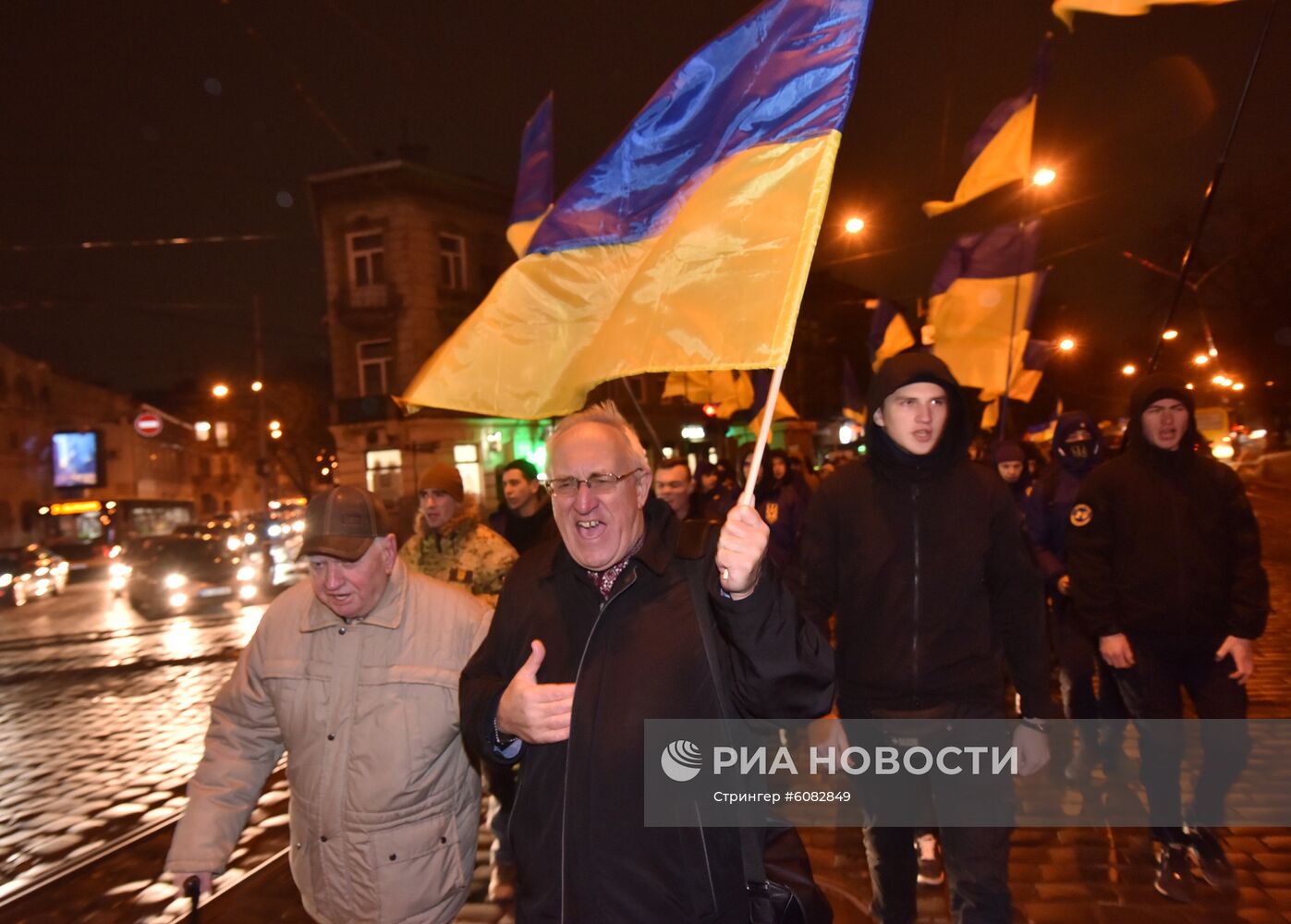 Акции на Украине к годовщине событий на Майдане