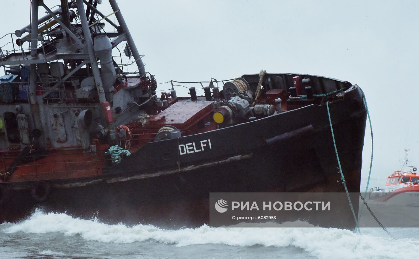 Танкер "Делфи" терпит бедствие в Одесском заливе