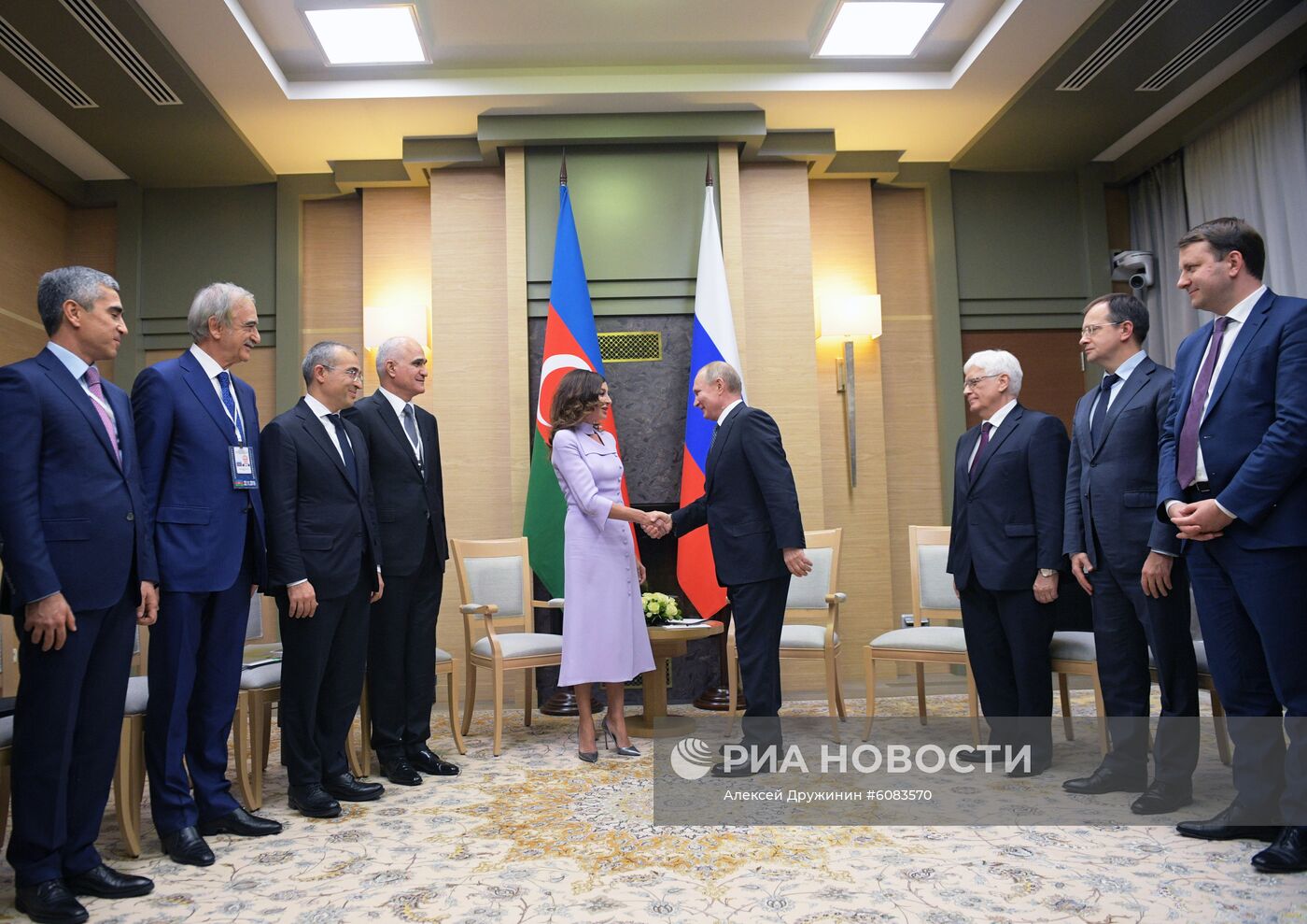 Президент РФ В. Путин встретился с первым вице-президентом Азербайджана М. Алиевой