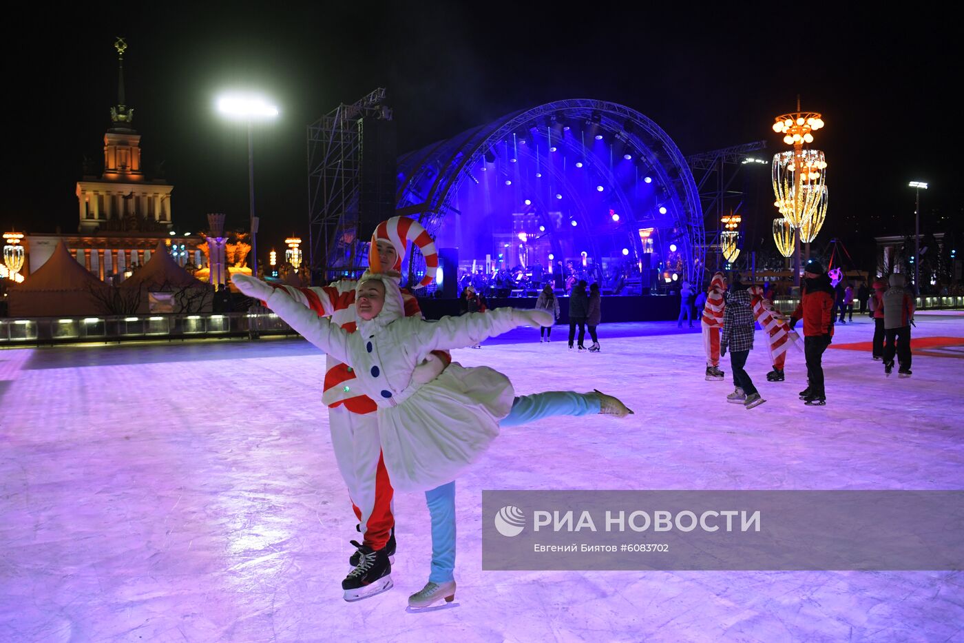 Открытие катка на ВДНХ