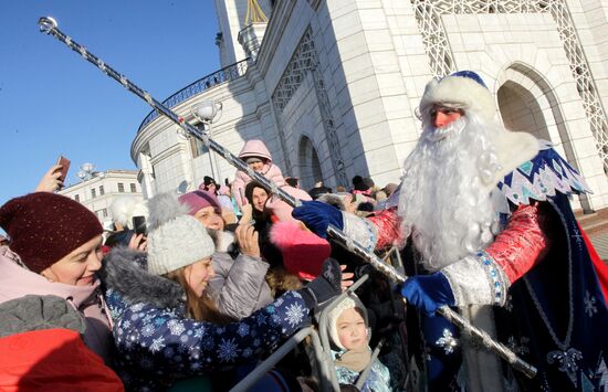 Парад в честь 10-летия резиденции Кыш Бабая в Татарстане