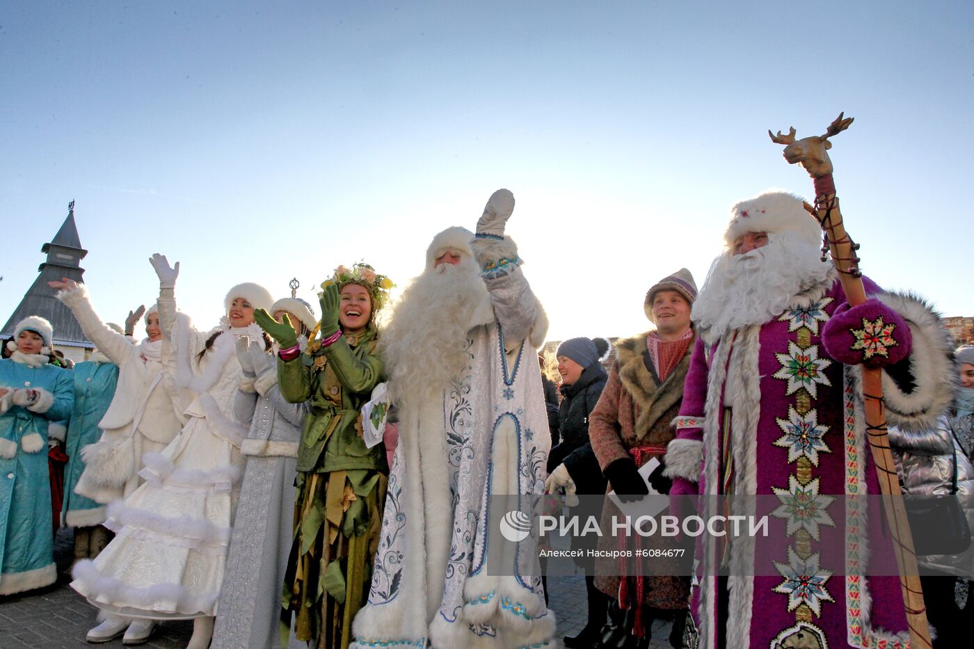 Парад в честь 10-летия резиденции Кыш Бабая в Татарстане