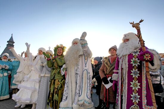 Парад в честь 10-летия резиденции Кыш Бабая в Татарстане