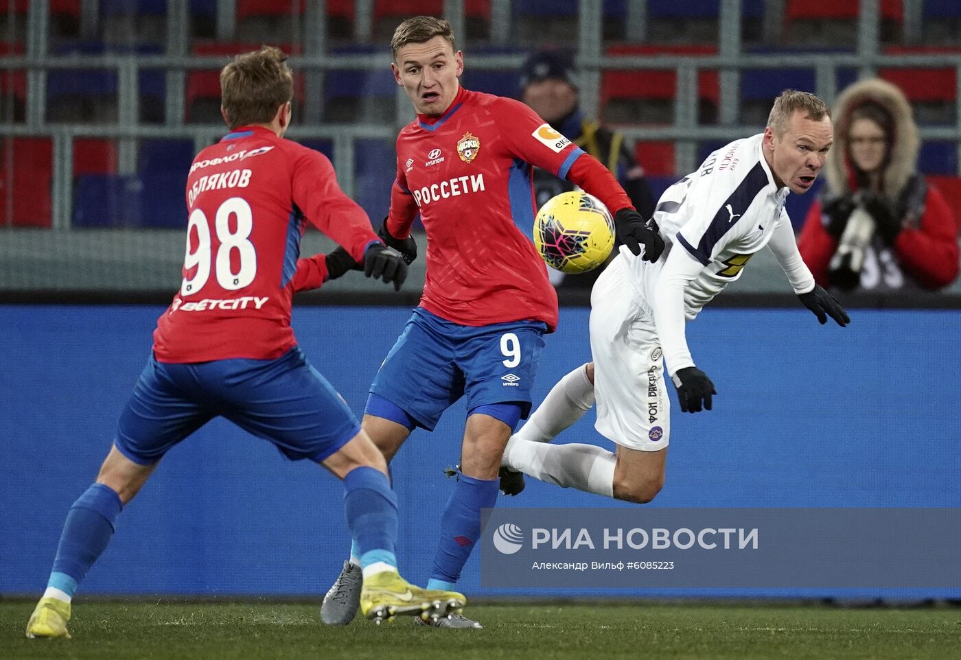 Футбол. РПЛ. Матч ЦСКА - "Крылья Советов"