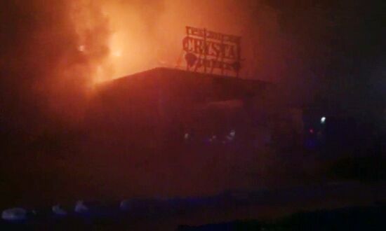 Пожар в ресторане "Кристалл" в Ханты-Мансийском автономном округе