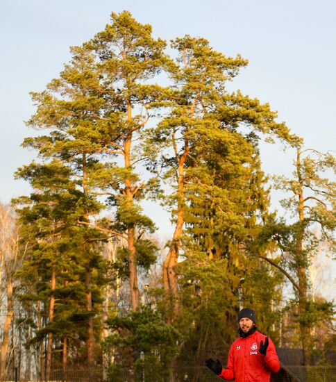 Футбол. Лига чемпионов. Тренировка ФК "Локомотив"