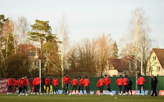 Футбол. Лига чемпионов. Тренировка ФК "Локомотив"